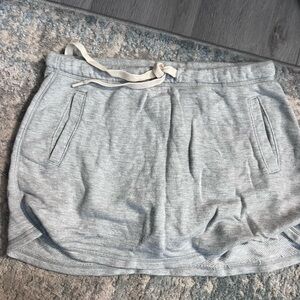 Aerie Light Gray Mini Skirt, with shorts underneath, Size M
